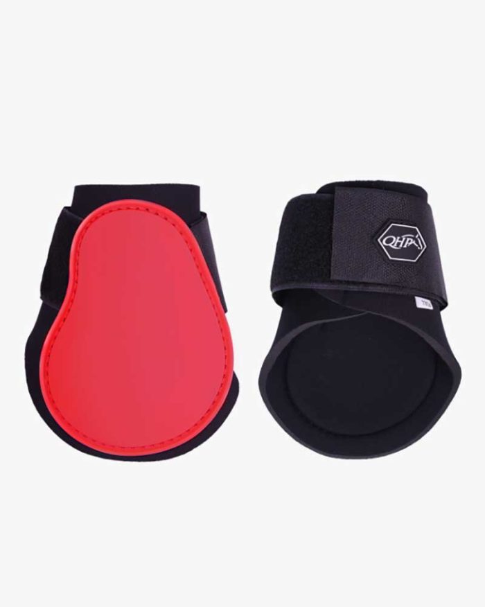 Pack de 2 protectores de menudillo (traseros) rojos para pony - QHP