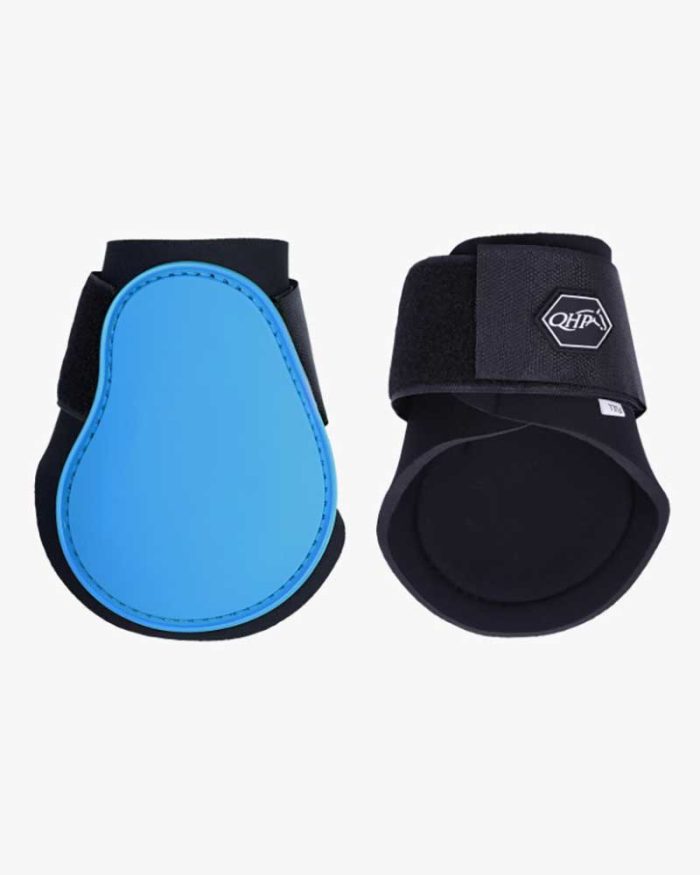 Pack de 2 protectores de menudillo (traseros) azul claro para pony - QHP