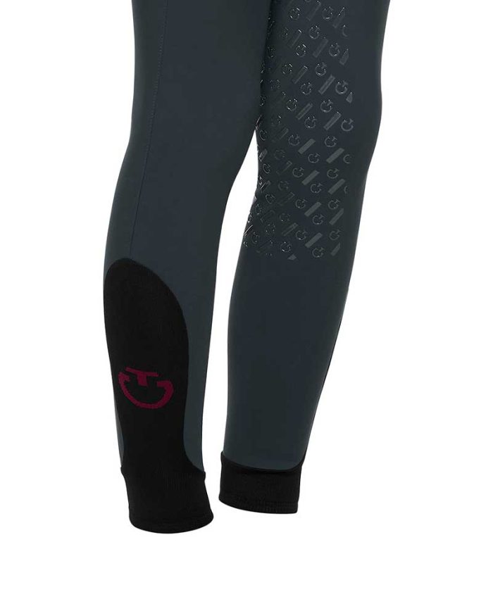 Pantalones gris oscuro sin bolsillos (grip culera) junior unisex - Cavalleria Toscana - Imagen 3