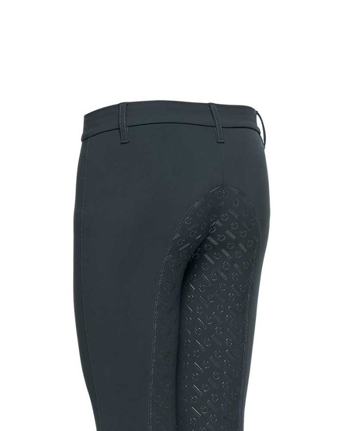 Pantalones gris oscuro sin bolsillos (grip culera) junior unisex - Cavalleria Toscana - Imagen 4