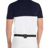 Navy and white short-sleeved competition polo for men - Clancyc - Equiline - Image 4