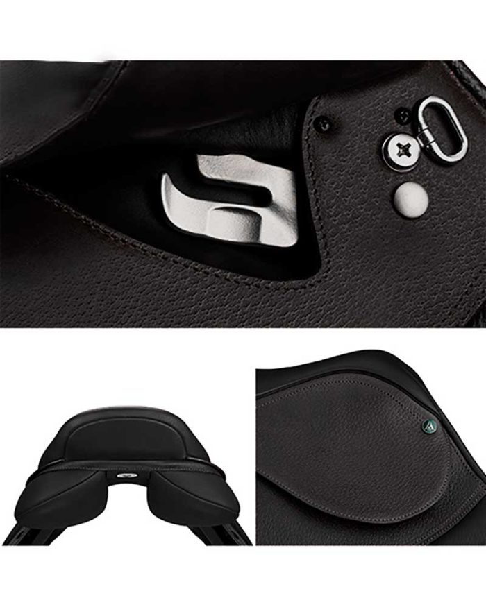 Silla de salto de cuero negro - Arena Saddles - Imagen 3