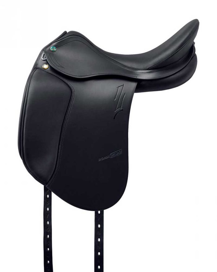 Silla de doma de cuero negro - Roma Dressage - Prestige