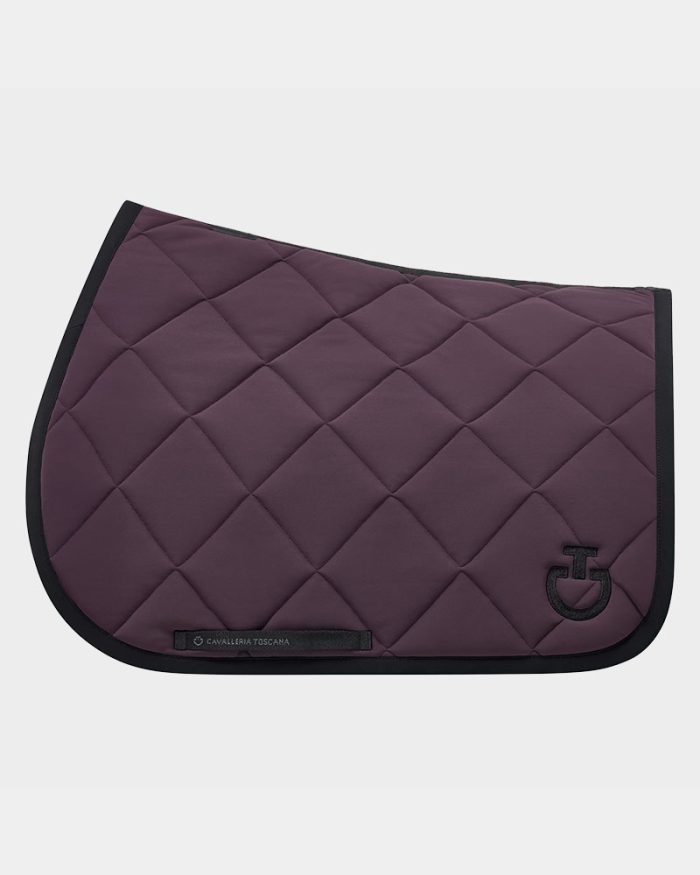 Sudadero de salto color morado/burdeos y negro - Diamond quilted - Cavalleria Toscana