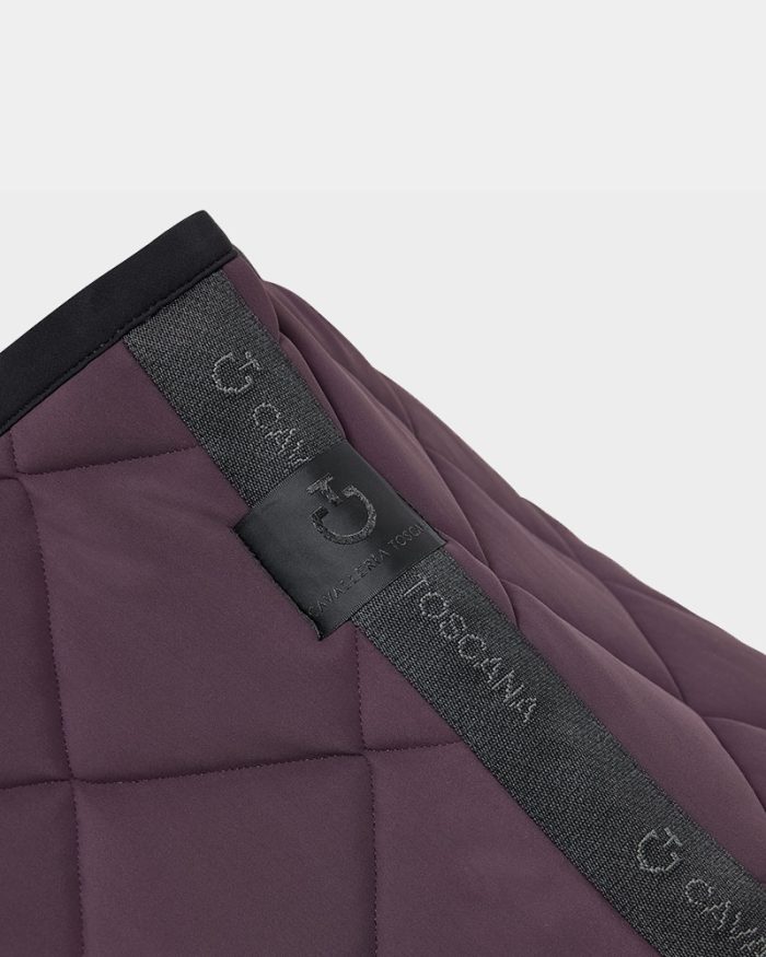 Sudadero de salto color morado/burdeos y negro - Diamond quilted - Cavalleria Toscana - Imagen 2