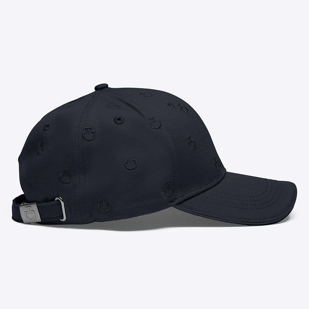 Gorra azul marino con bordado de micrologotipos - Cavalleria Toscana - Imagen 4