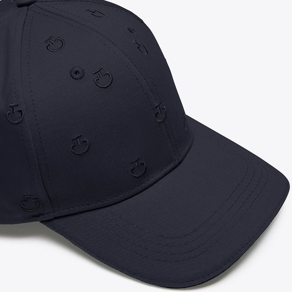 Gorra azul marino con bordado de micrologotipos - Cavalleria Toscana - Imagen 2